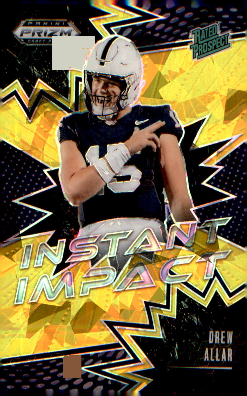 2025 Panini Prizm Draft Picks Instant Impact Gold Ice #II-DAR Drew Allar - Veteran Sports Cards FL