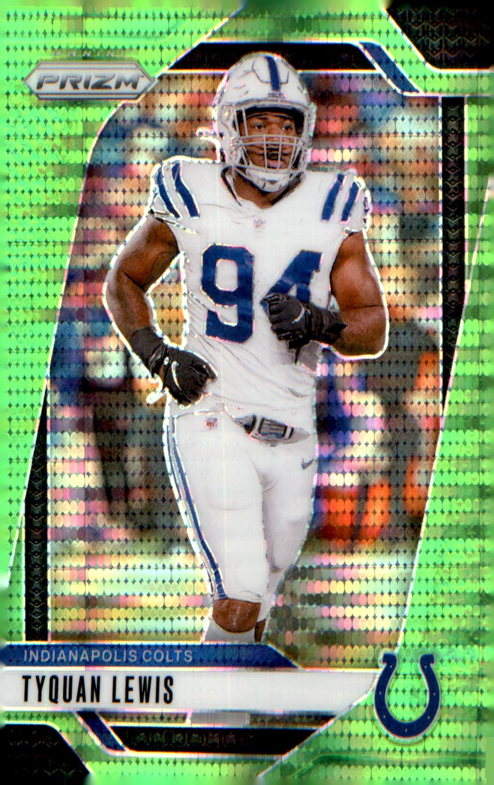 2024 Panini Prizm Neon Green Pulsar #125 Tyquan Lewis - Veteran Sports Cards FL