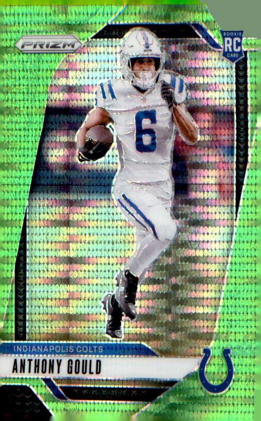 2024 Panini Prizm Neon Green Pulsar #305 Anthony Gould Rookie RC - Veteran Sports Cards FL