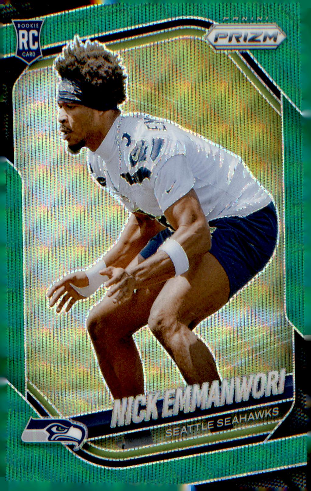 2025 Panini Prizm Green Wave #320 Nick Emmanwori Rookie RC - Veteran Sports Cards FL