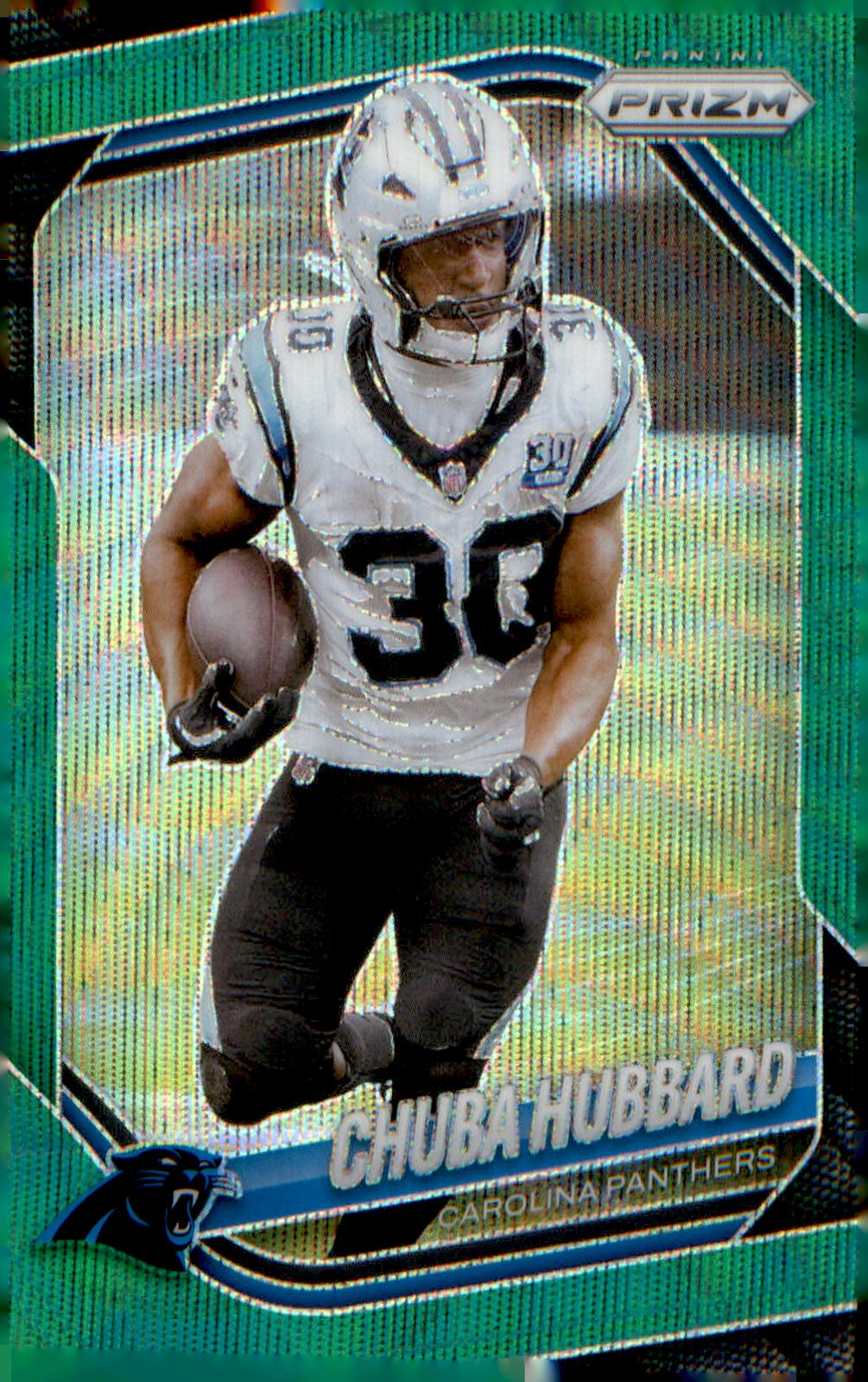 2025 Panini Prizm Green Wave #237 Chuba Hubbard - Veteran Sports Cards FL