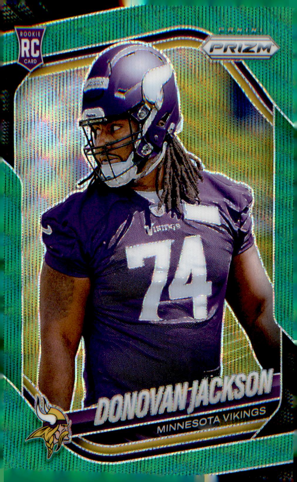 2025 Panini Prizm Green Wave #358 Donovan Jackson - Veteran Sports Cards FL