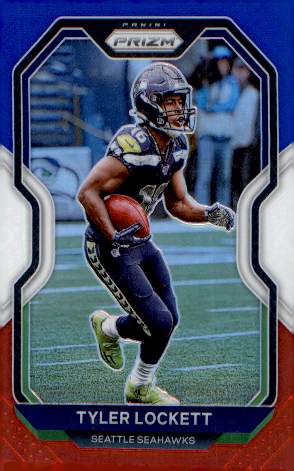2020 Panini Prizm Prizm Red White and Blue #293 Tyler Lockett - Veteran Sports Cards FL