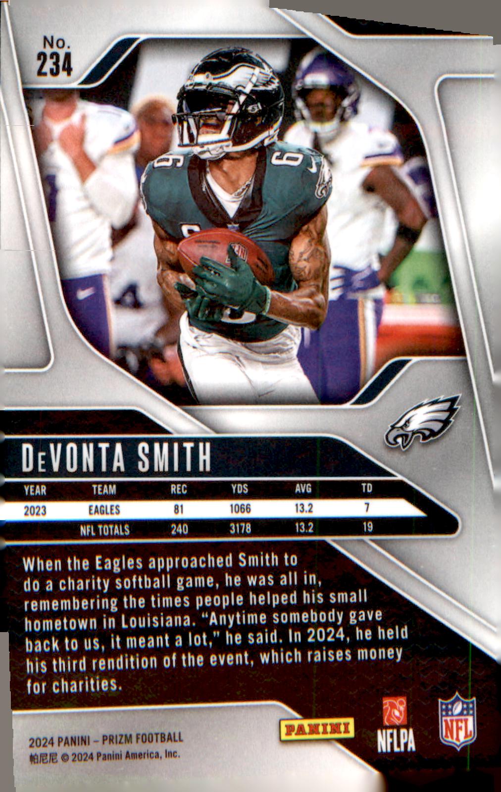 2024 Panini Prizm #234 DeVonta Smith - Veteran Sports Cards FL