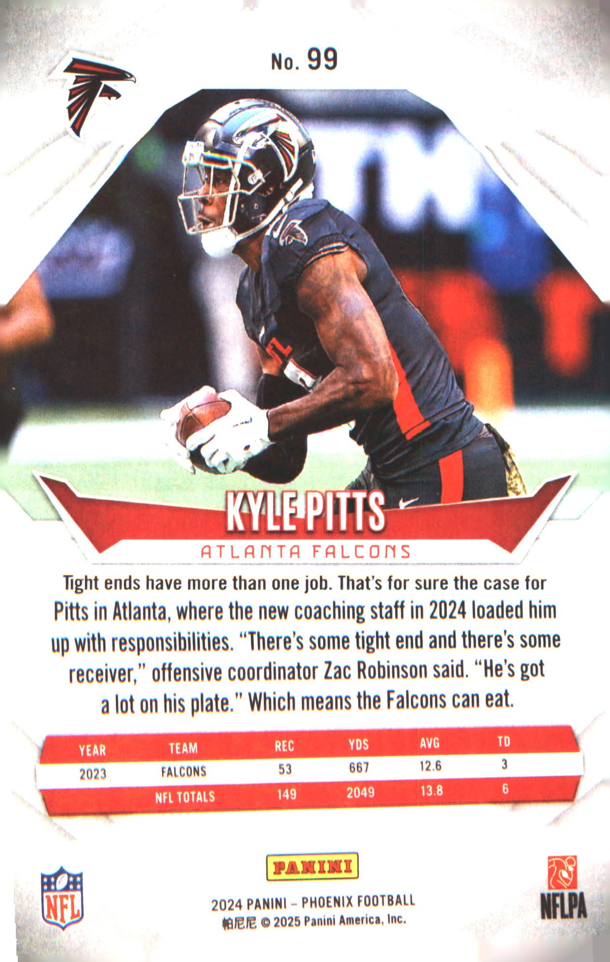 2024 Panini Phoenix Hyper #99 Kyle Pitts - Veteran Sports Cards FL