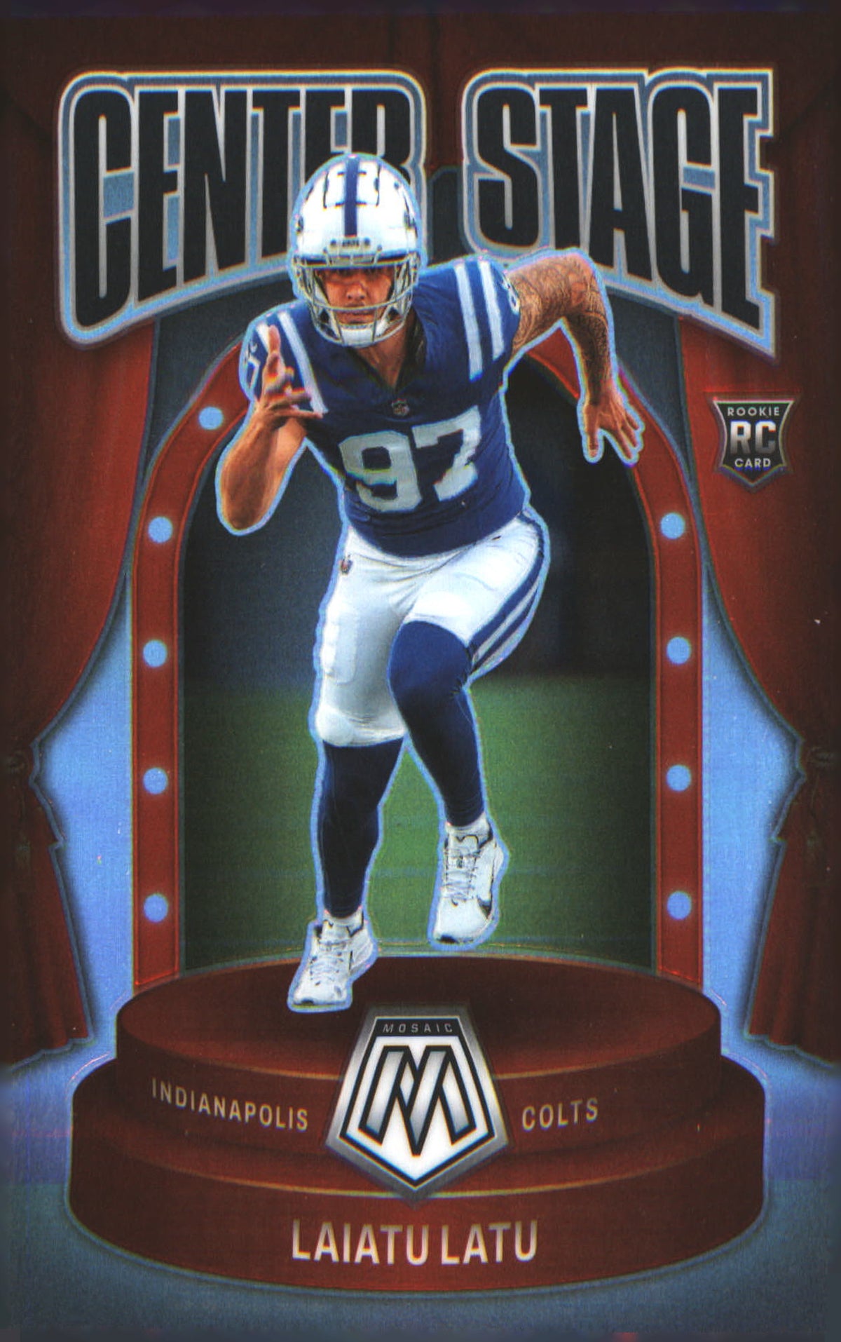 2024 Panini Mosaic Center Stage Silver #7 Laiatu Latu - Veteran Sports Cards FL