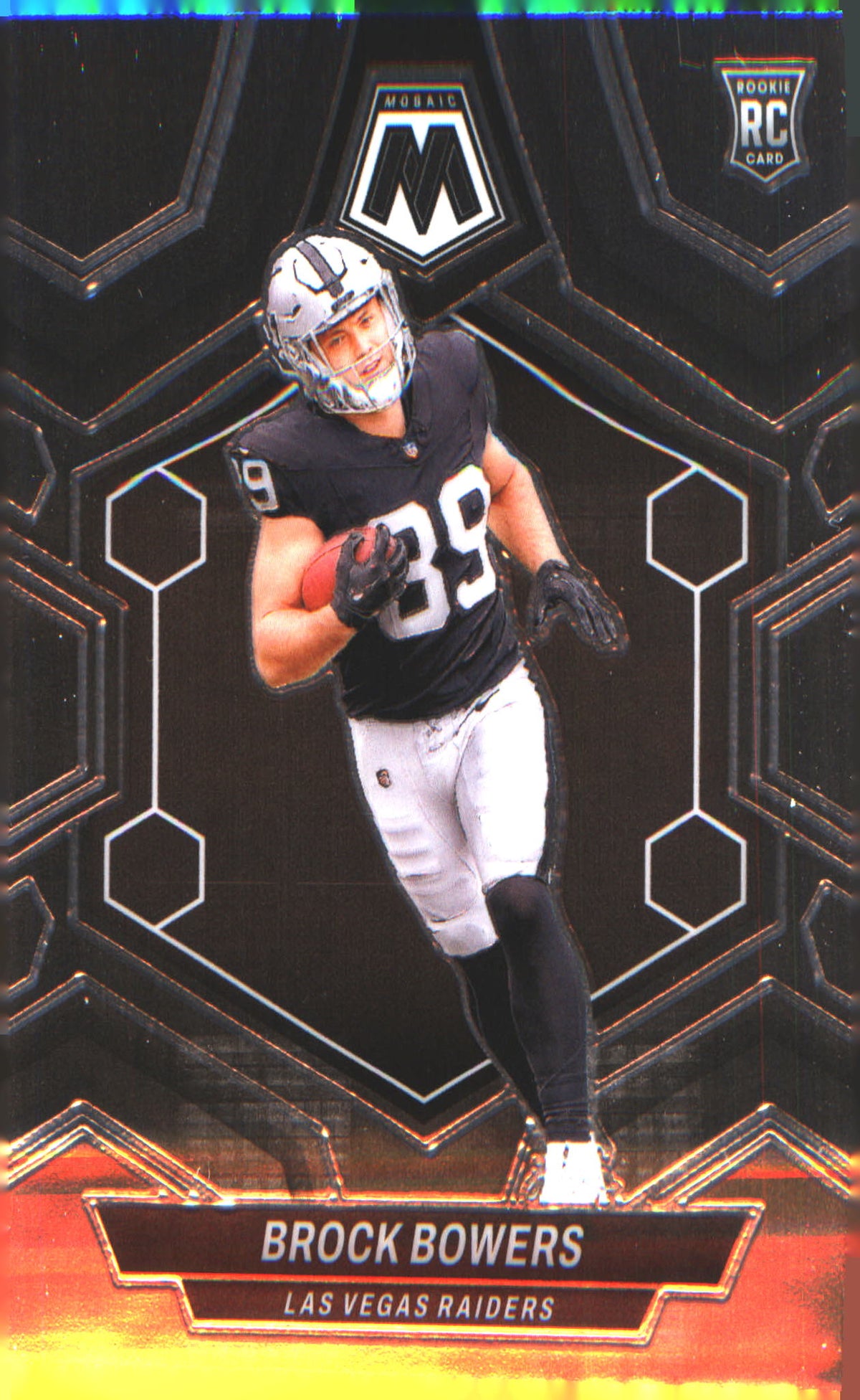 2024 Panini Mosaic #313 Brock Bowers Rookie RC - Veteran Sports Cards FL