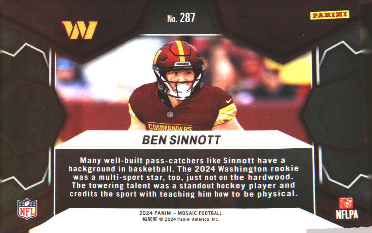 2024 Panini Mosaic #287 Ben Sinnott - Veteran Sports Cards FL