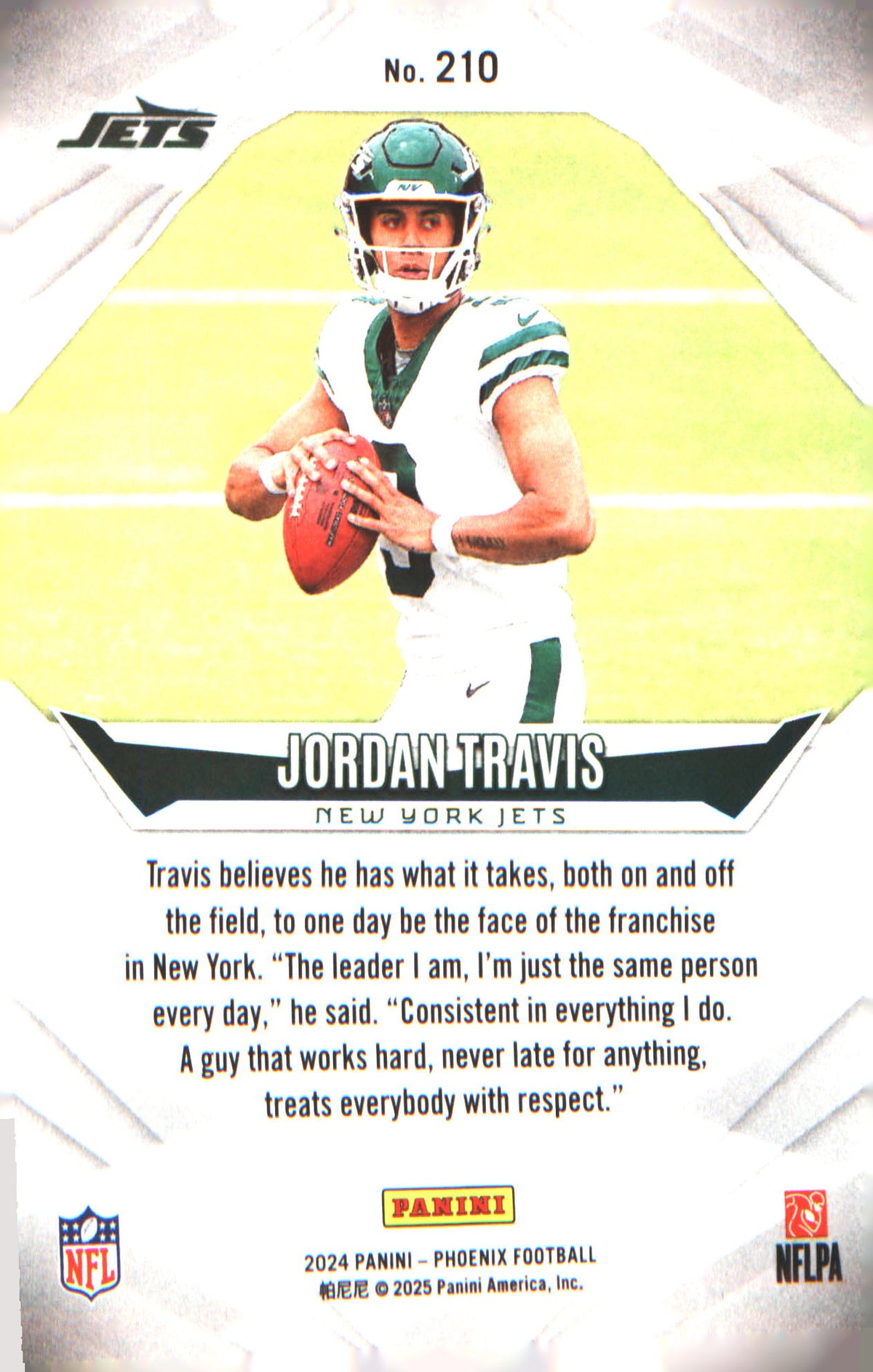 2024 Panini Phoenix #210 Jordan Travis Rookie RC - Veteran Sports Cards FL