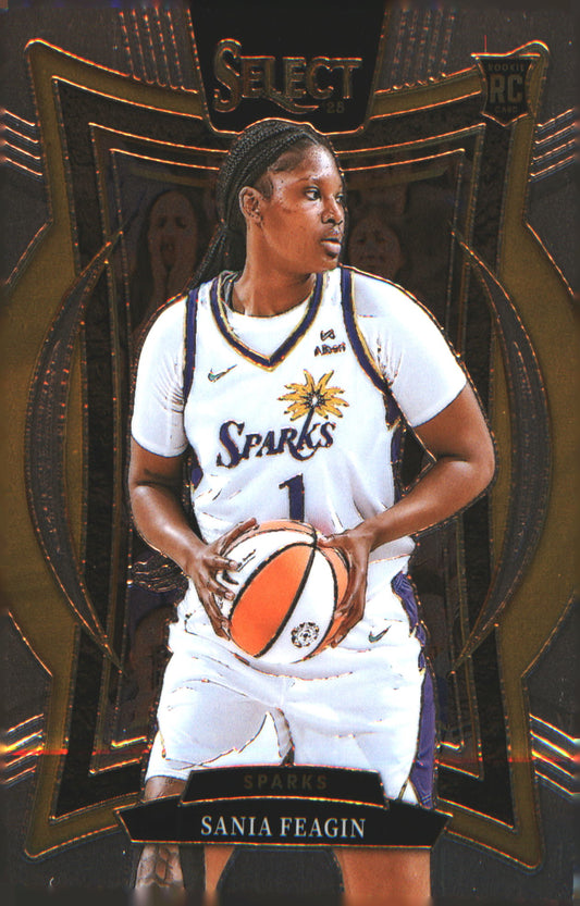2025 Panini Select WNBA #20 Sania Feagin Rookie RC - Veteran Sports Cards FL