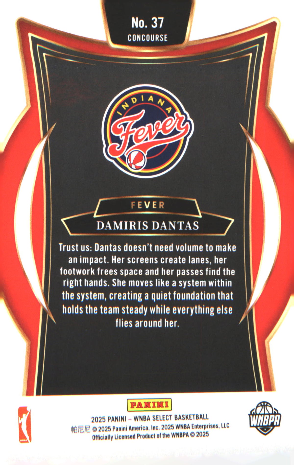 2025 Panini Select WNBA #37 Damiris Dantas - Veteran Sports Cards FL