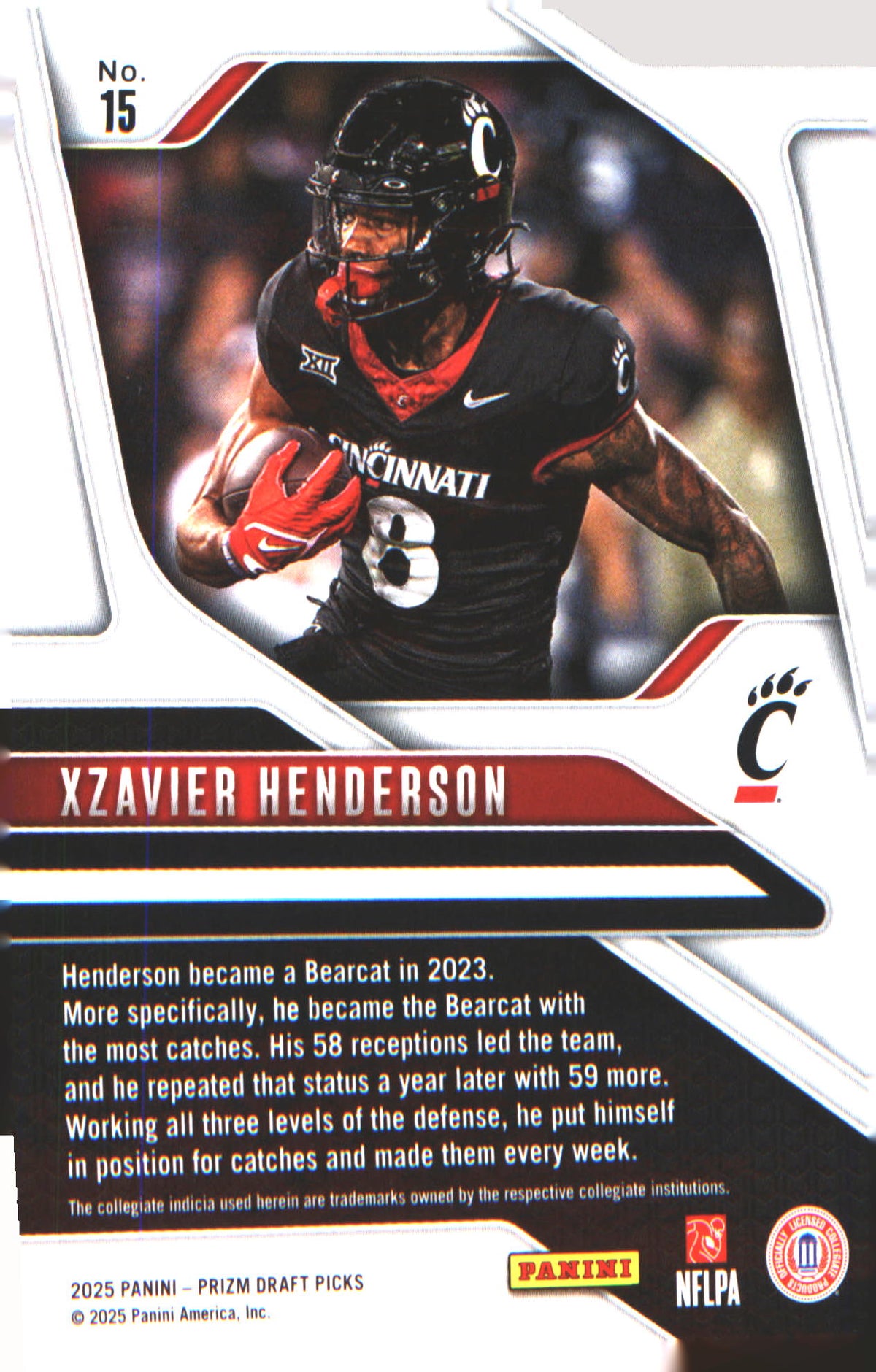 2025 Panini Prizm Draft Picks #15 Xzavier Henderson - Veteran Sports Cards FL