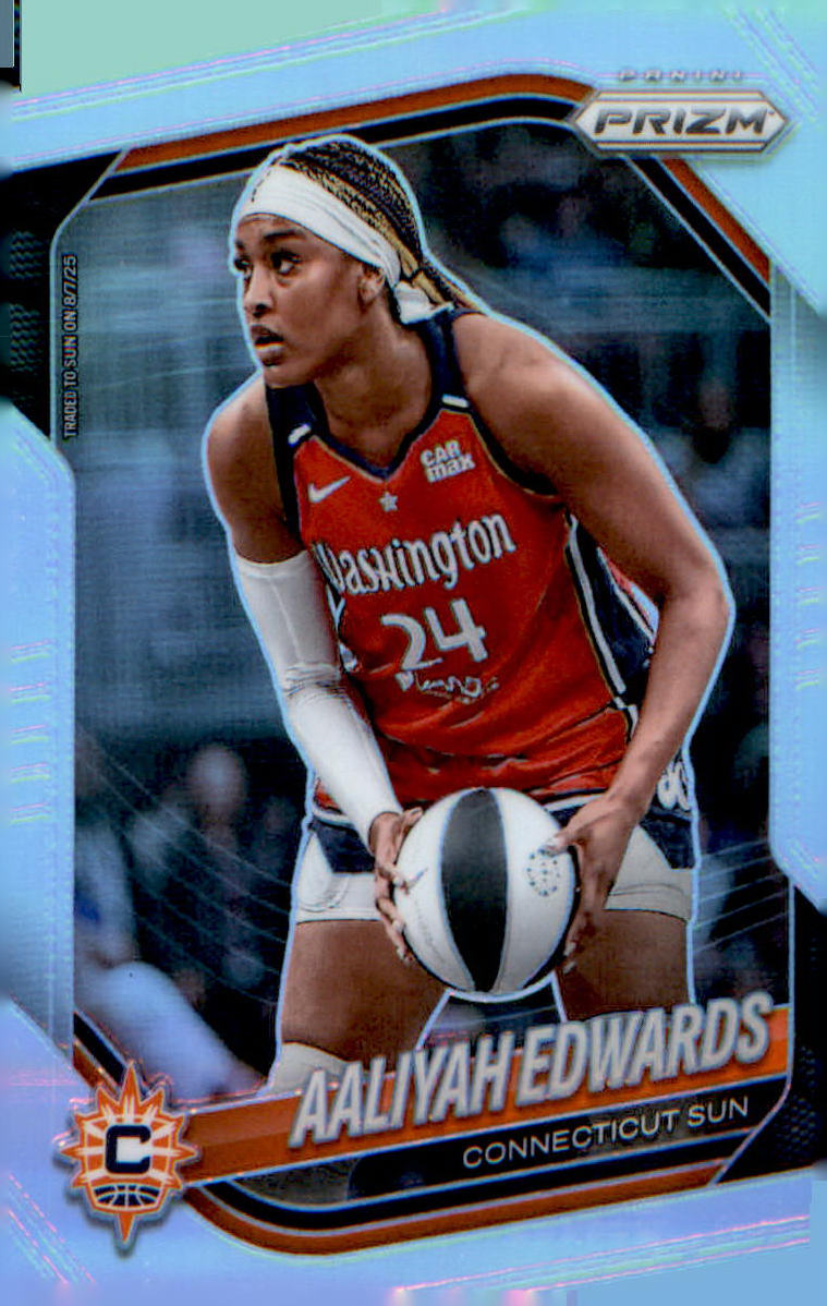 2025 Panini Prizm WNBA Silver Prizms #94 Aaliyah Edwards - Veteran Sports Cards FL
