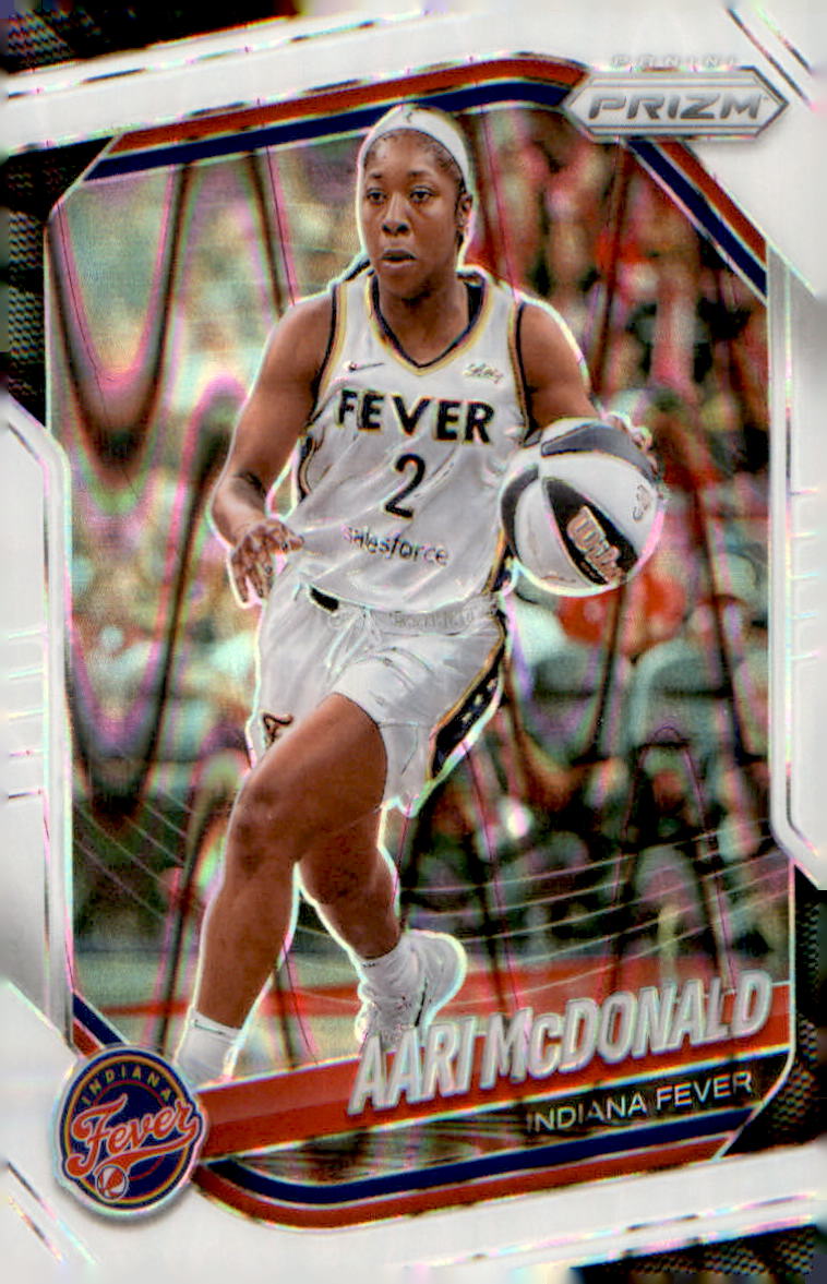 2025 Panini Prizm WNBA White Seismic Prizms #10 Aari McDonald - Veteran Sports Cards FL