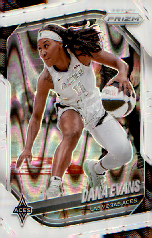 2025 Panini Prizm WNBA White Seismic Prizms #33 Dana Evans - Veteran Sports Cards FL