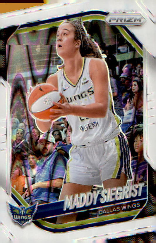 2025 Panini Prizm WNBA White Seismic Prizms #50 Maddy Siegrist - Veteran Sports Cards FL