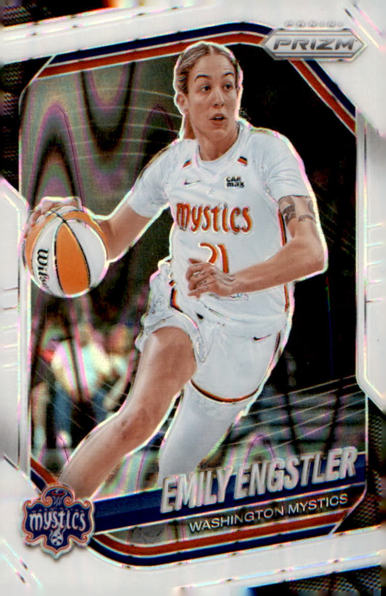 2025 Panini Prizm WNBA White Seismic Prizms #84 Emily Engstler - Veteran Sports Cards FL