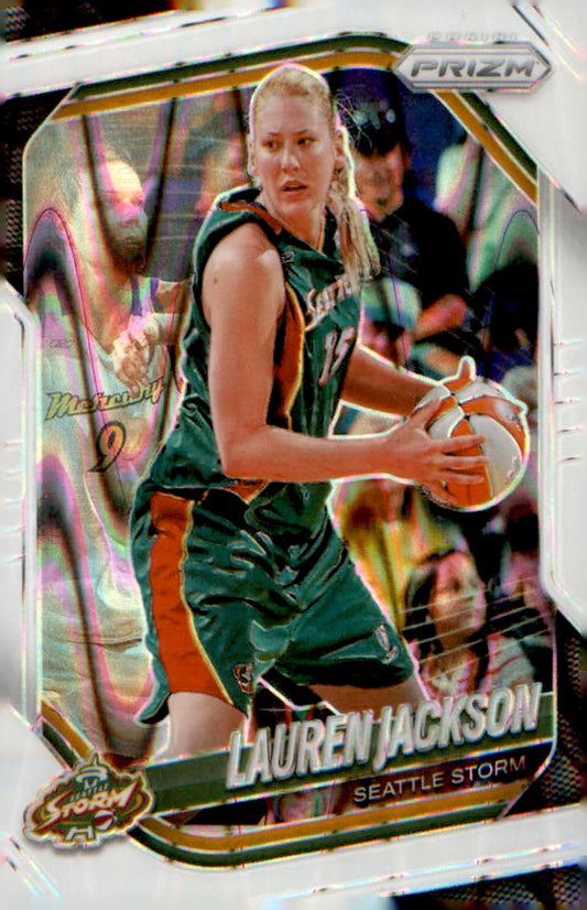 2025 Panini Prizm WNBA White Seismic Prizms #91 Lauren Jackson - Veteran Sports Cards FL