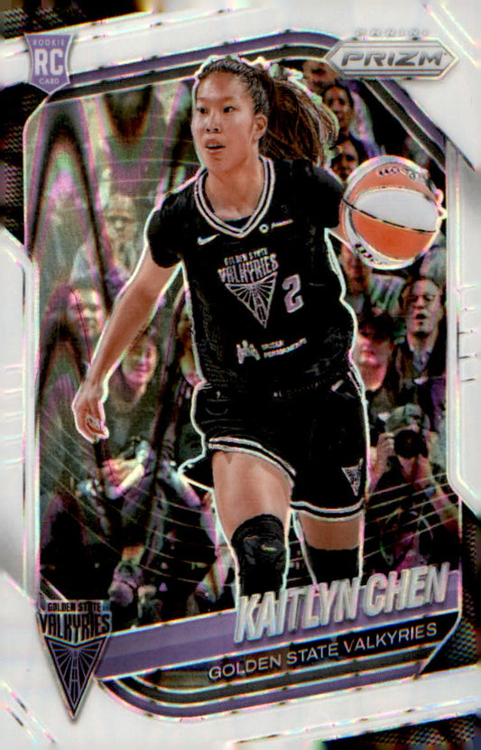 2025 Panini Prizm WNBA White Seismic Prizms #100 Kaitlyn Chen - Veteran Sports Cards FL
