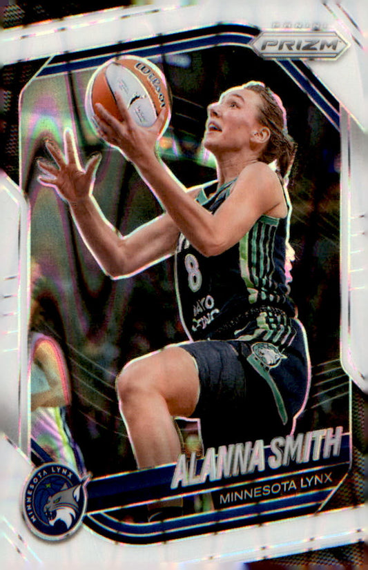 2025 Panini Prizm WNBA White Seismic Prizms #101 Alanna Smith - Veteran Sports Cards FL