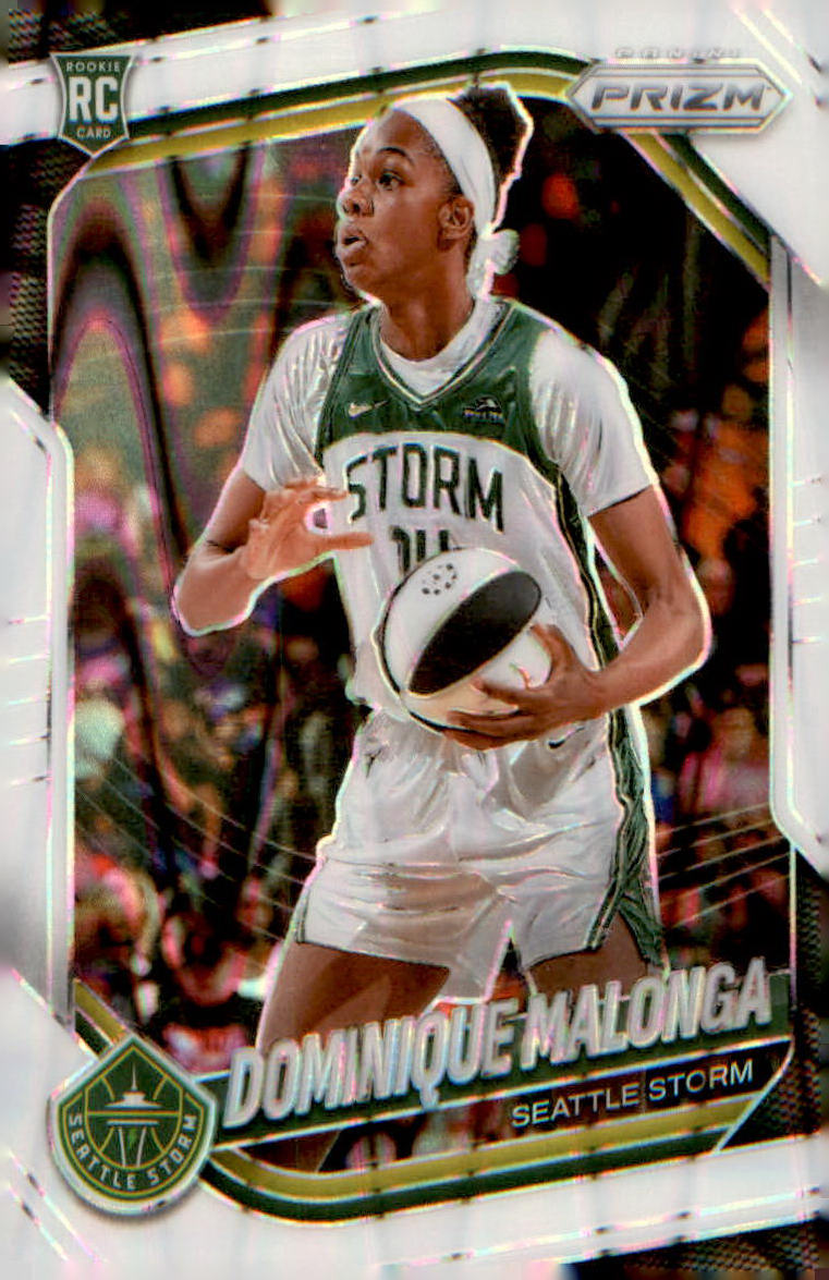 2025 Panini Prizm WNBA White Seismic Prizms #116 Dominique Malonga - Veteran Sports Cards FL