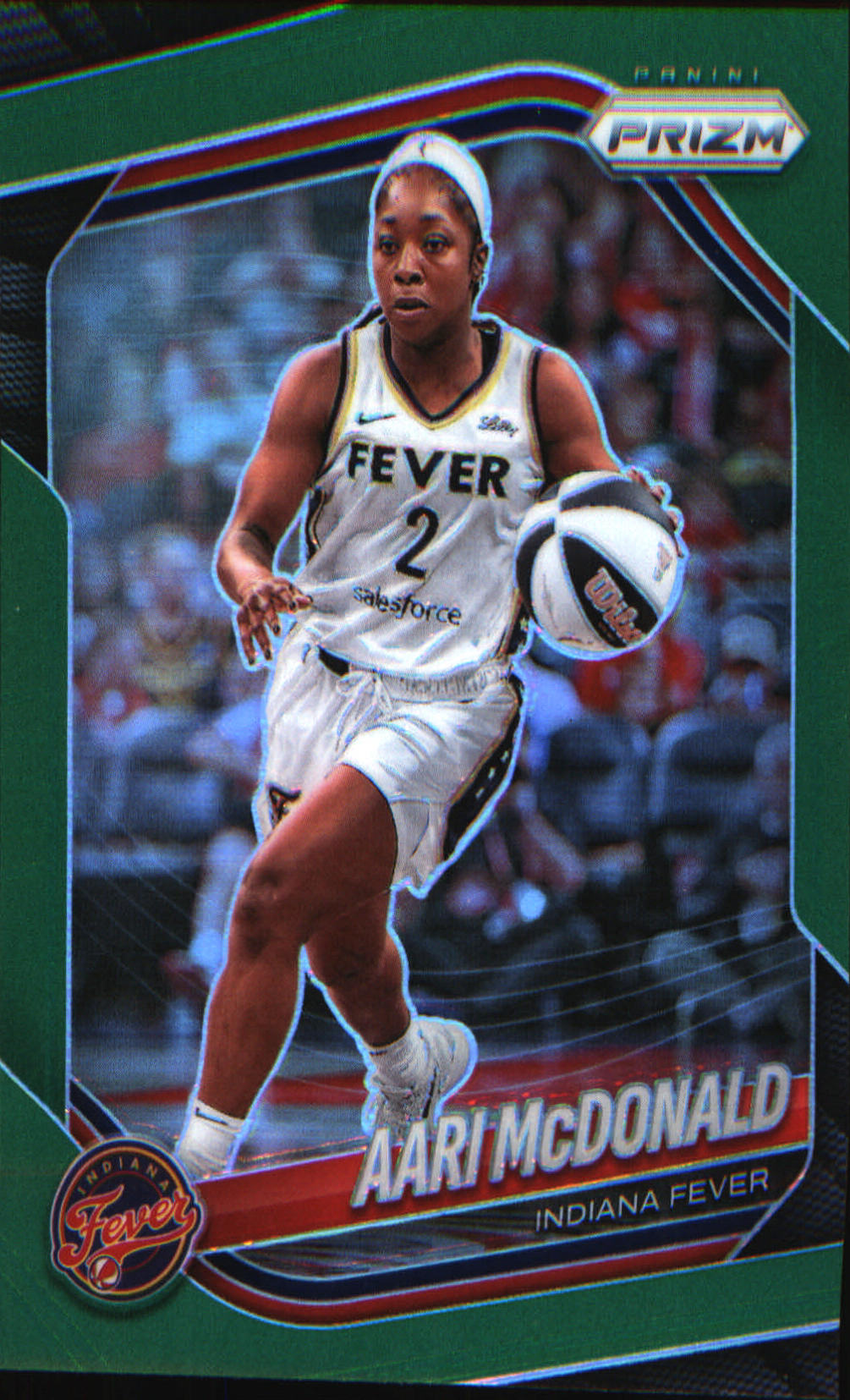 2025 Panini Prizm WNBA Green Prizms #10 Aari McDonald - Veteran Sports Cards FL