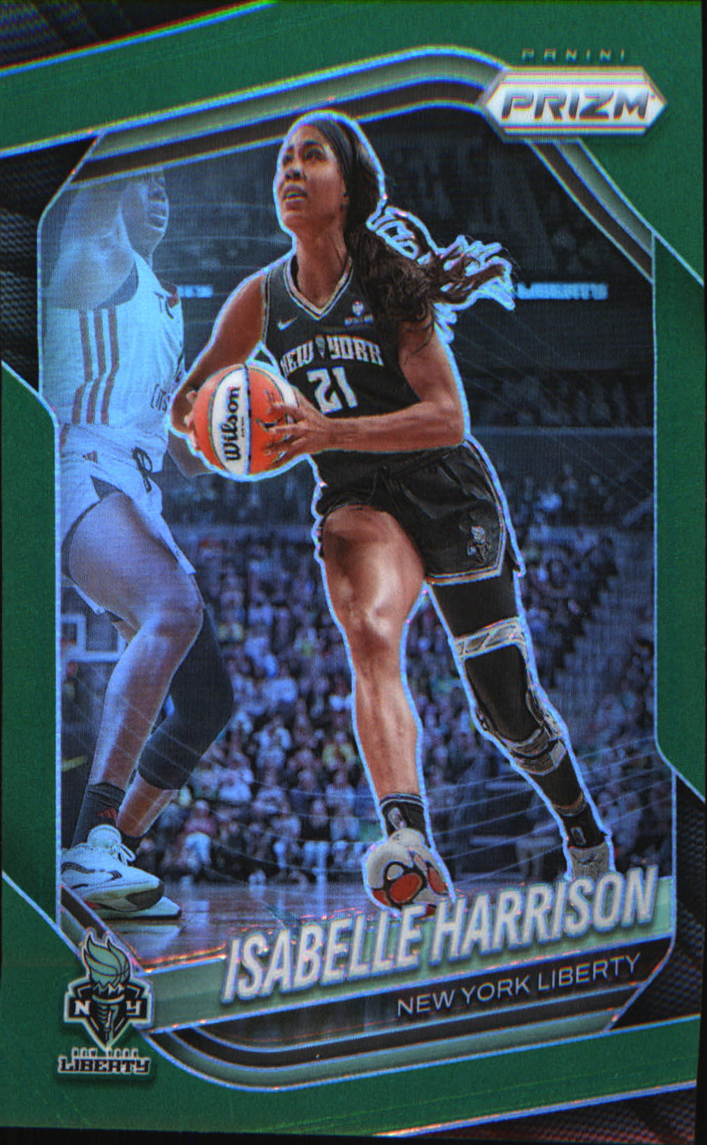 2025 Panini Prizm WNBA Green Prizms #12 Isabelle Harrison - Veteran Sports Cards FL