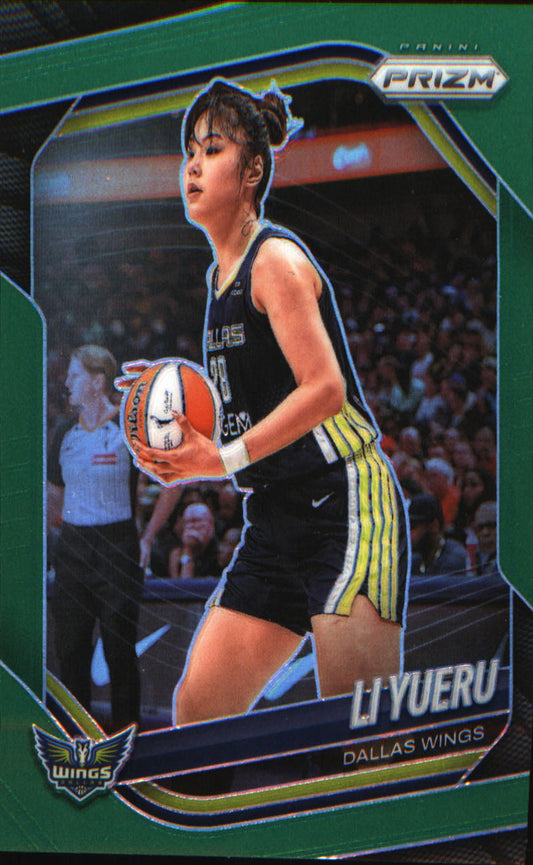 2025 Panini Prizm WNBA Green Prizms #28 Li Yueru - Veteran Sports Cards FL