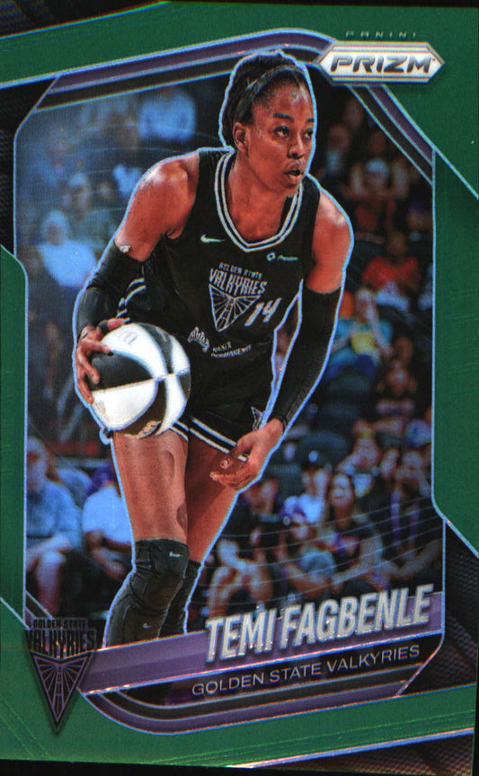 2025 Panini Prizm WNBA Green Prizms #68 Temi Fagbenle - Veteran Sports Cards FL