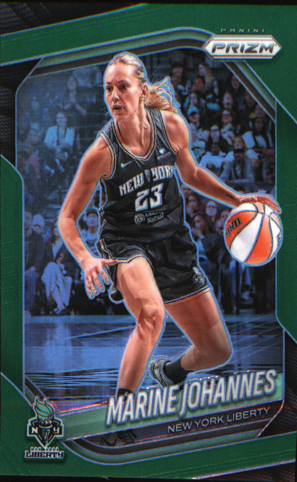 2025 Panini Prizm WNBA Green Prizms #90 Marine Johannes - Veteran Sports Cards FL