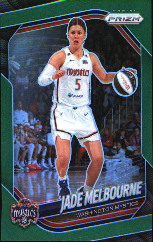 2025 Panini Prizm WNBA Green Prizms #128 Jade Melbourne - Veteran Sports Cards FL