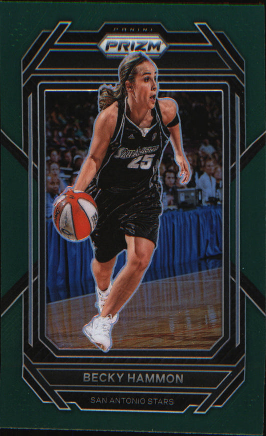 2023 Panini Prizm WNBA Green #125 Becky Hammon - Veteran Sports Cards FL