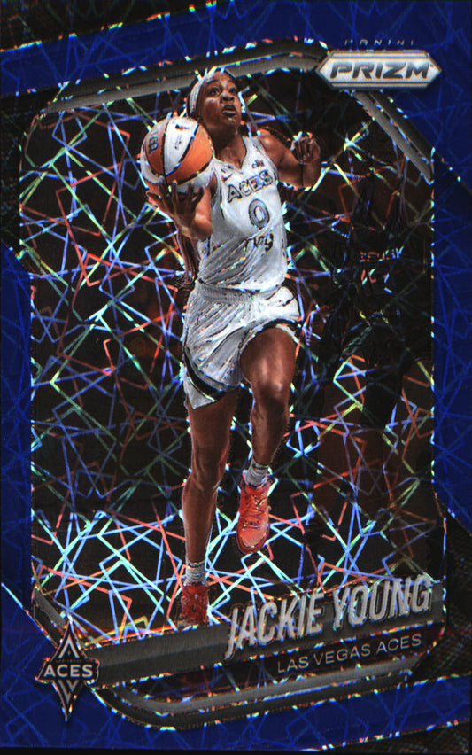 2025 Panini Prizm WNBA Blue Velocity Prizms #23 Jackie Young - Veteran Sports Cards FL
