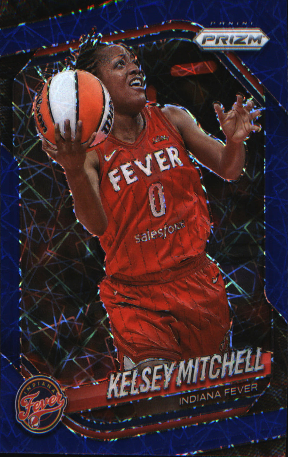 2025 Panini Prizm WNBA Blue Velocity Prizms #35 Kelsey Mitchell - Veteran Sports Cards FL
