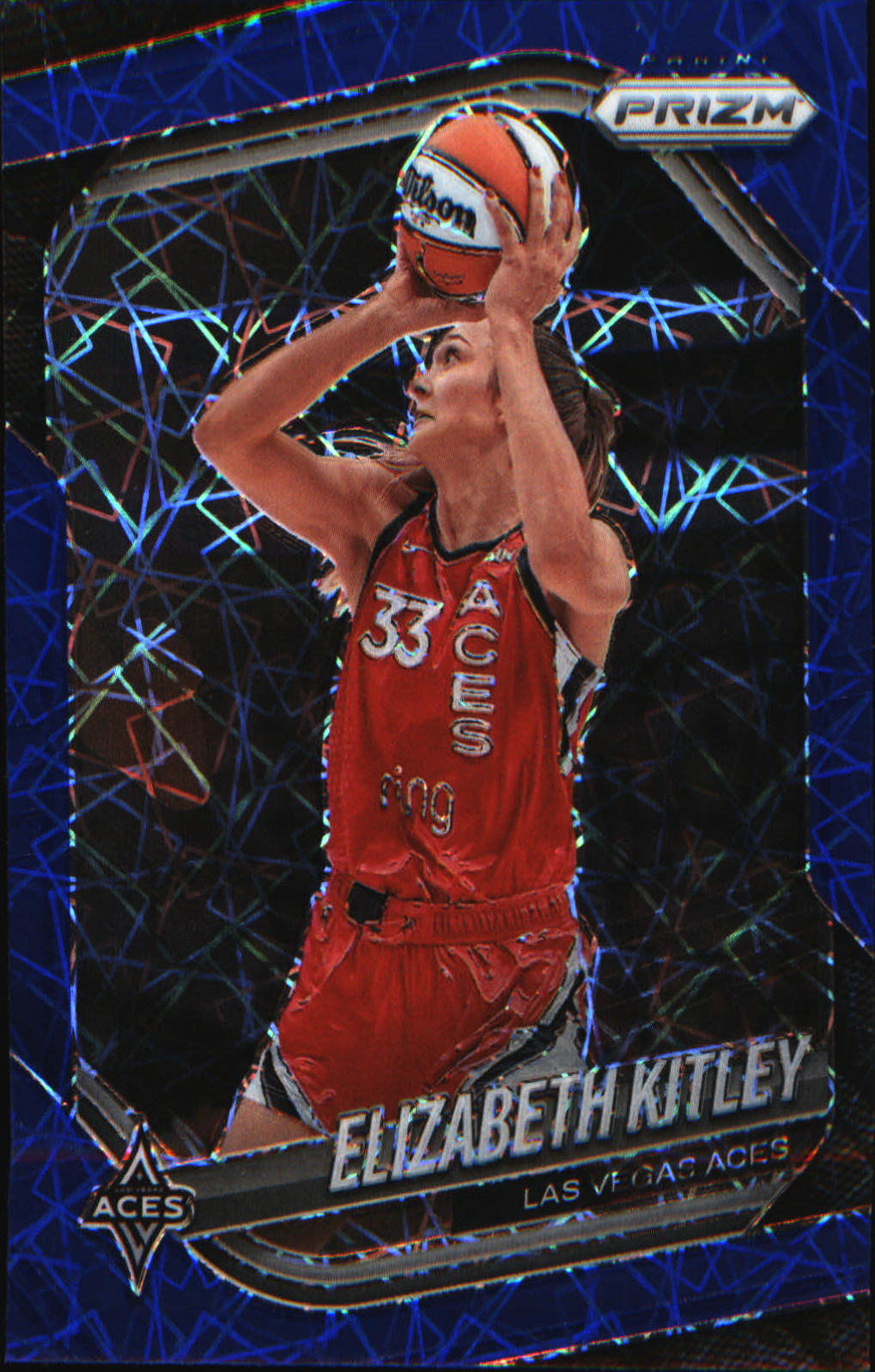 2025 Panini Prizm WNBA Blue Velocity Prizms #41 Elizabeth Kitley - Veteran Sports Cards FL