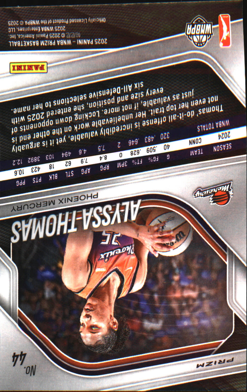 2024 Panini Prizm WNBA Blue Velocity Prizms #44 Alyssa Thomas - Veteran Sports Cards FL