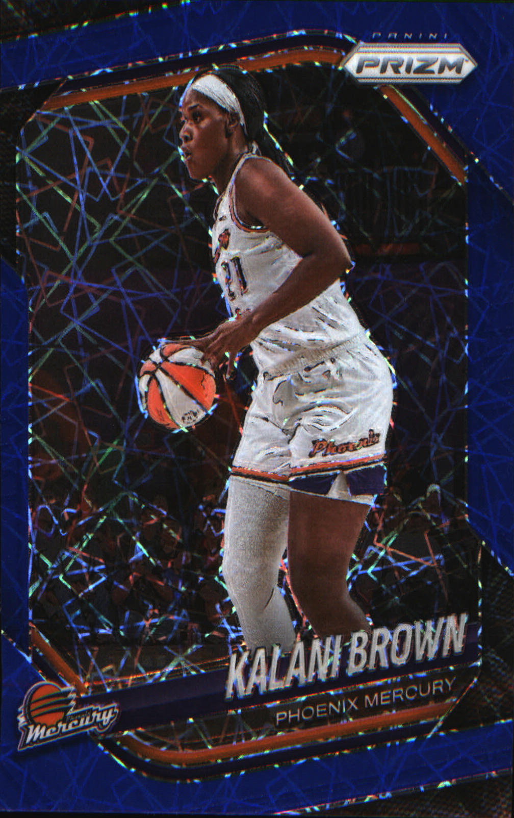 2025 Panini Prizm WNBA Blue Velocity Prizms #55 Kalani Brown - Veteran Sports Cards FL