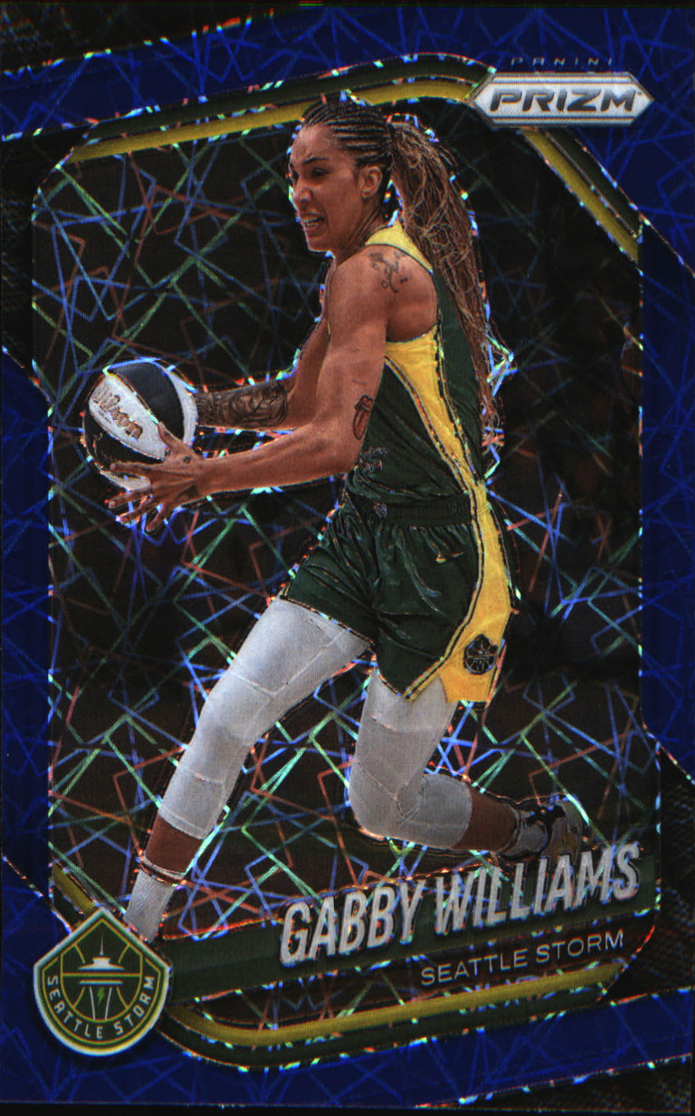 2025 Panini Prizm WNBA Blue Velocity Prizms #77 Gabby Williams - Veteran Sports Cards FL