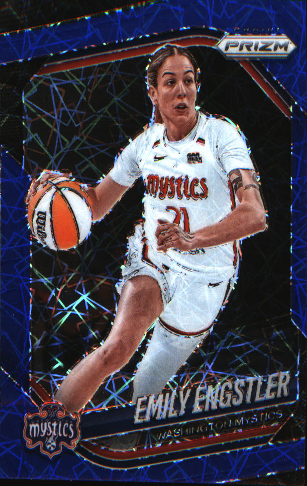 2025 Panini Prizm WNBA Blue Velocity Prizms #84 Emily Engstler - Veteran Sports Cards FL
