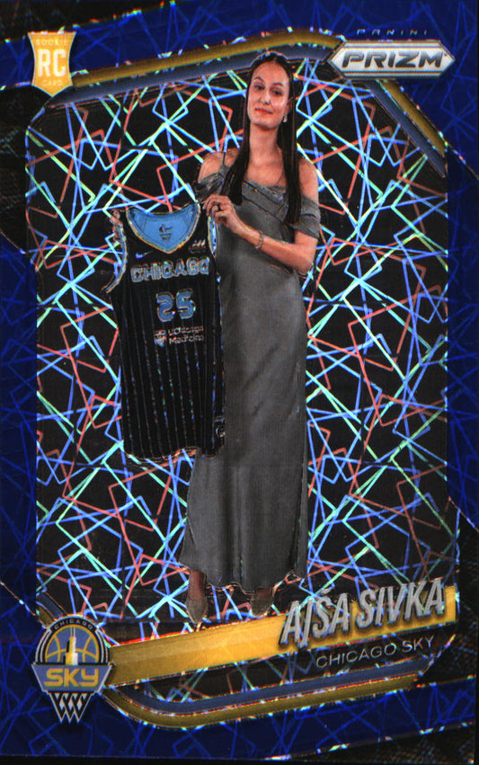 2025 Panini Prizm WNBA Blue Velocity Prizms #85 Ajsa Sivka - Veteran Sports Cards FL