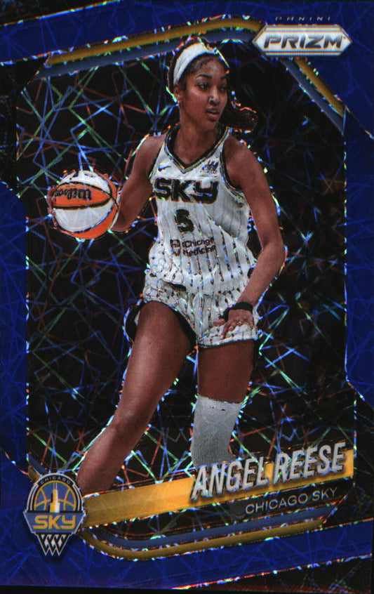 2025 Panini Prizm WNBA Blue Velocity Prizms #92 Angel Reese - Veteran Sports Cards FL