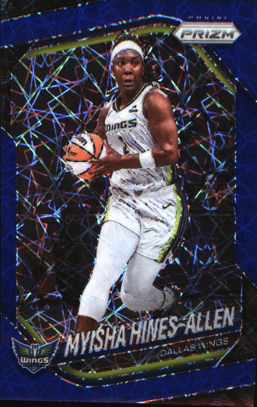 2025 Panini Prizm WNBA Blue Velocity Prizms #96 Myisha Hines-Allen - Veteran Sports Cards FL