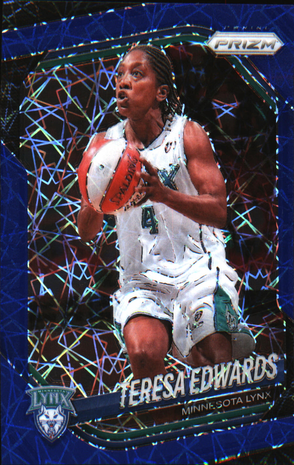 2025 Panini Prizm WNBA Blue Velocity Prizms #126 Teresa Edwards - Veteran Sports Cards FL