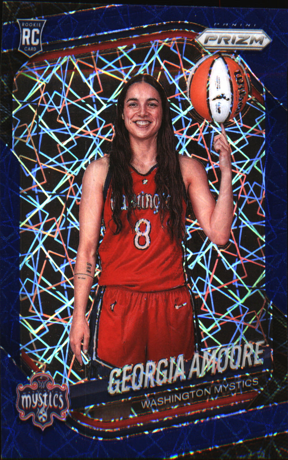 2025 Panini Prizm WNBA Blue Velocity Prizms #140 Georgia Amoore - Veteran Sports Cards FL