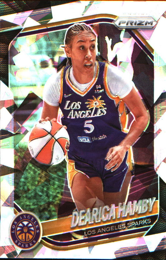 2025 Panini Prizm WNBA Ice Prizm #39 Dearica Hamby - Veteran Sports Cards FL
