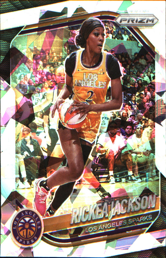 2025 Panini Prizm WNBA Ice Prizm #118 Rickea Jackson - Veteran Sports Cards FL