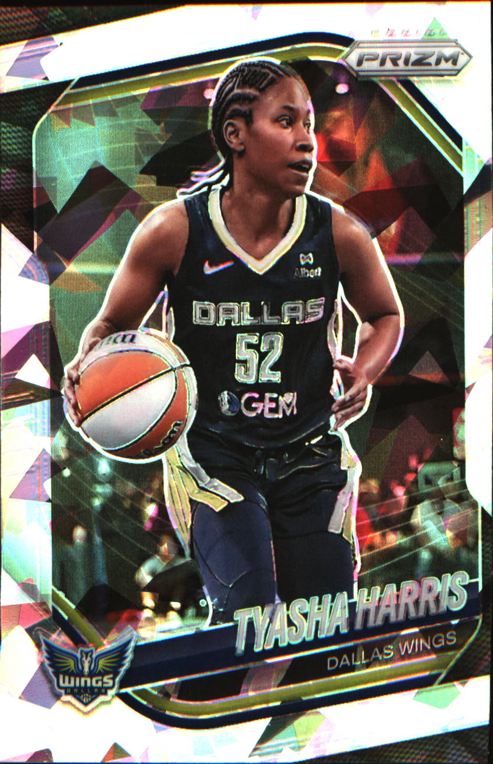 2025 Panini Prizm WNBA Ice Prizm #130 Tyasha Harris - Veteran Sports Cards FL