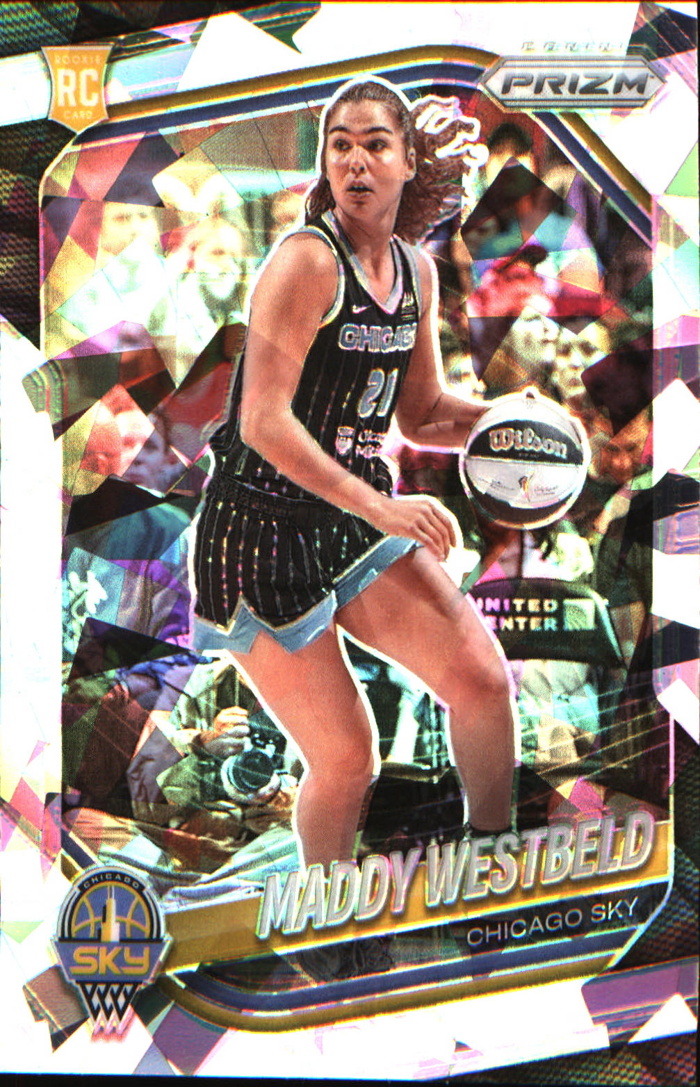 2025 Panini Prizm WNBA Ice Prizm #138 Maddy Westbeld - Veteran Sports Cards FL