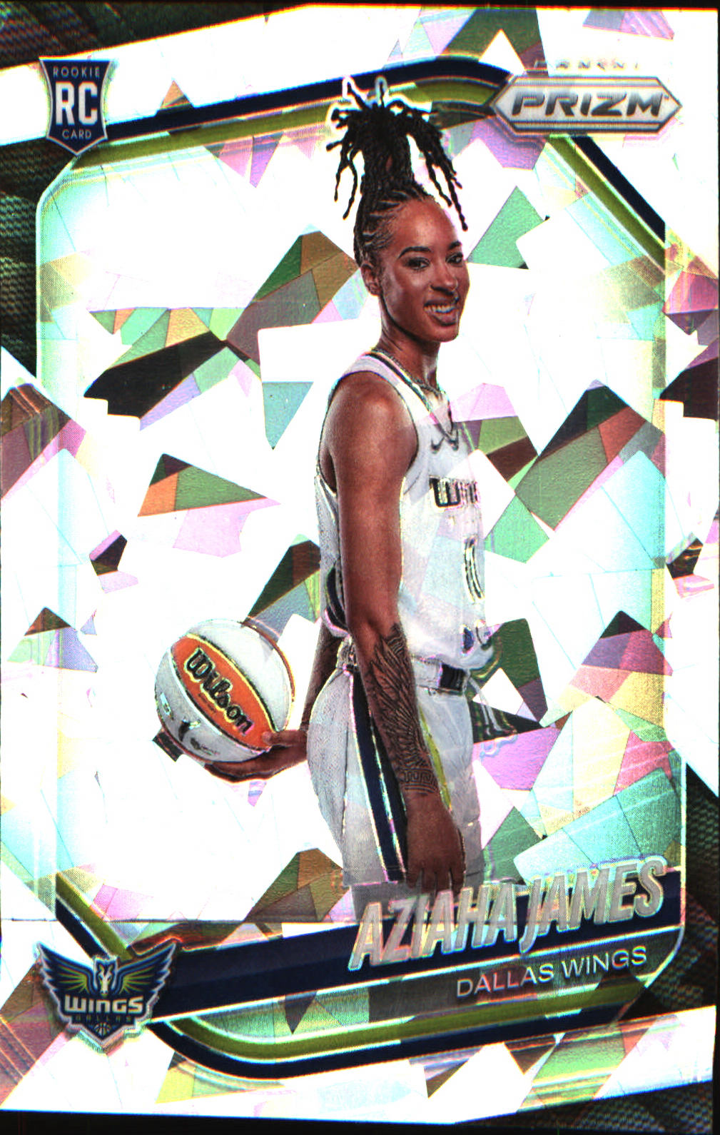 2025 Panini Prizm WNBA Ice Prizms #141 Aziaha James - Veteran Sports Cards FL