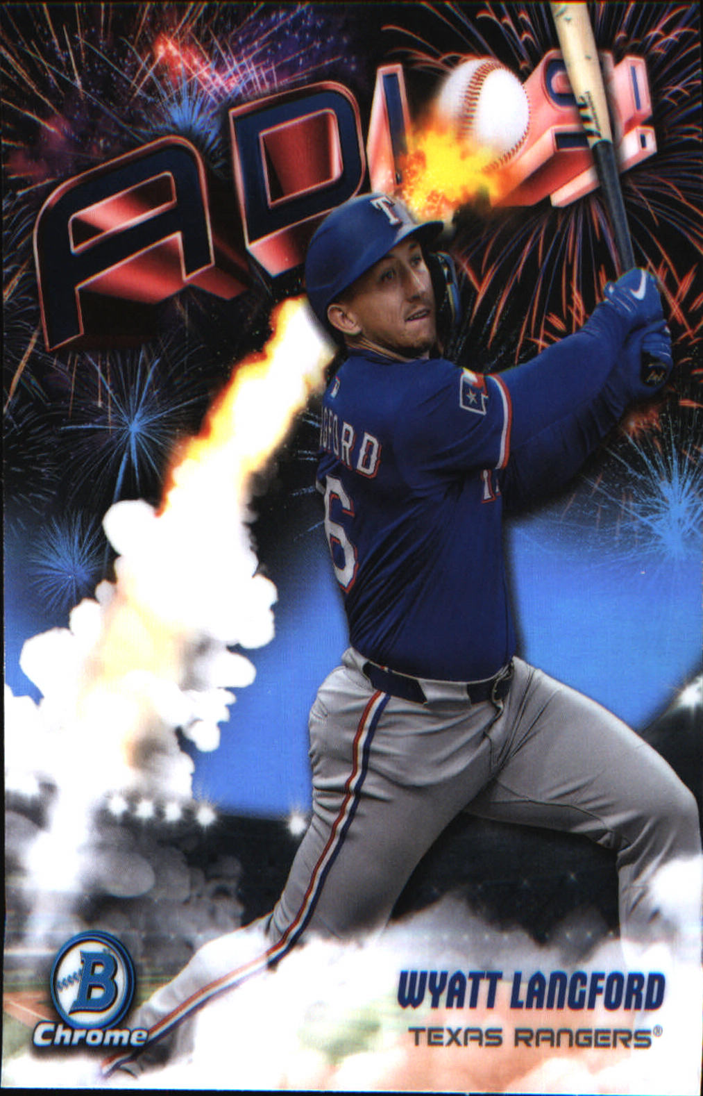2025 Bowman ChromeP Adios #AD-11 Wyatt Langford - Veteran Sports Cards FL